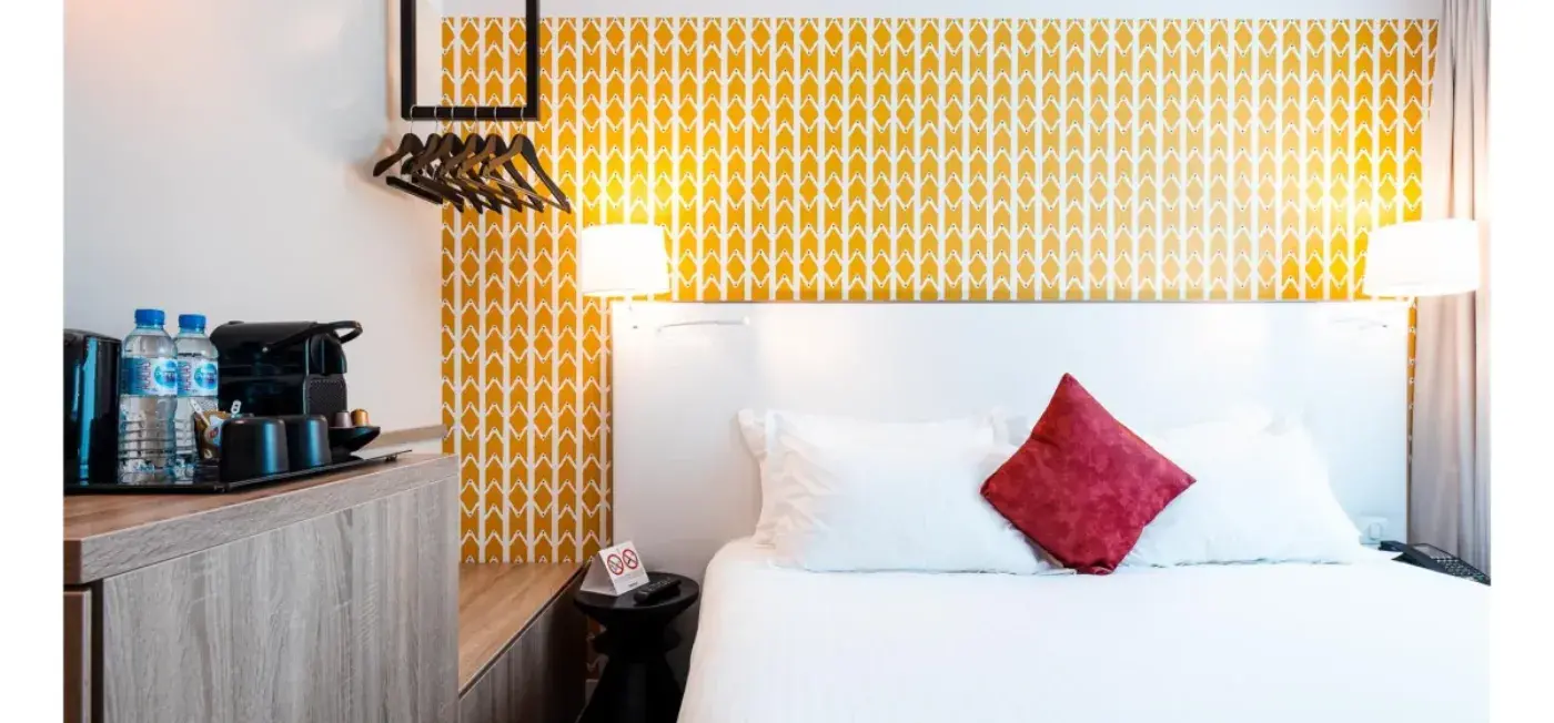 Bedroom view of The Originals Boutique Maison Montmartre Hotel Paris, France